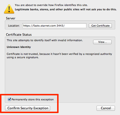 firefox-allow-certificate-exception