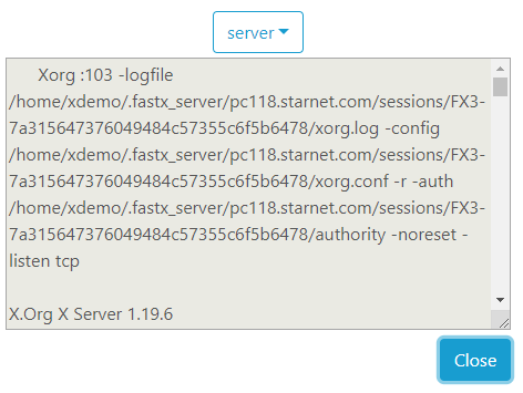 Session Server Log